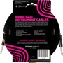 Ernieball Câble Instrument Jack-Jack SS 3 m Tressé Orange/Noir - Haute Fidélité