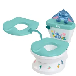Disney Baby - Stitch - Réducteur de toilettes avec pot amovible et bruit de chasse d'eau - 2 en 1 - Apprentissage de la propreté
