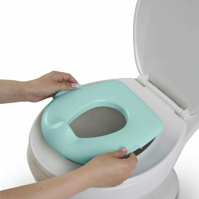 Bright Starts Disney Baby Stitch - Pot 2-en-1 avec réducteur de toilettes et sons de chasse d'eau