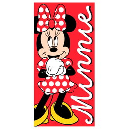 DISNEY Serviette de bain Minnie en coton 100% - 70 x 140 cm - Grammage 320 g/m²