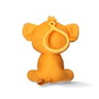 Cerdà - Pince à sac Le Roi Lion - 9.0 x 12.5 x 6.0 cm - Orange - Jouet pour enfant à partir de 36 mois