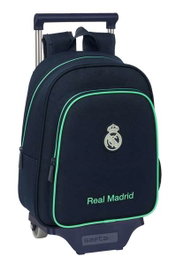 Safta Moch 524+Carro 705 Sac à dos trolley Real Madrid deuxième maillot 25/26 pour enfant, dimensions 27x33x10cm