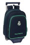 Safta Moch 524+Carro 705 Sac à dos trolley Real Madrid deuxième maillot 25/26 pour enfant, dimensions 27x33x10cm