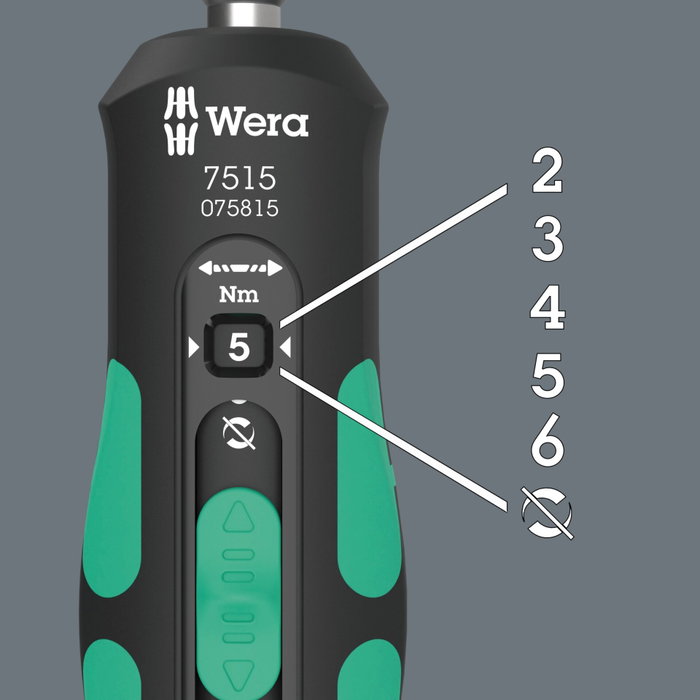 Wera 7515 Kraftform Safe-Torque Speed Tournevis dynamométrique 2-6Nm