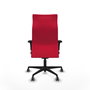 Piqueras Y Crespo Sillón Albacete Rouge avec mécanisme synchrone et bras 1D