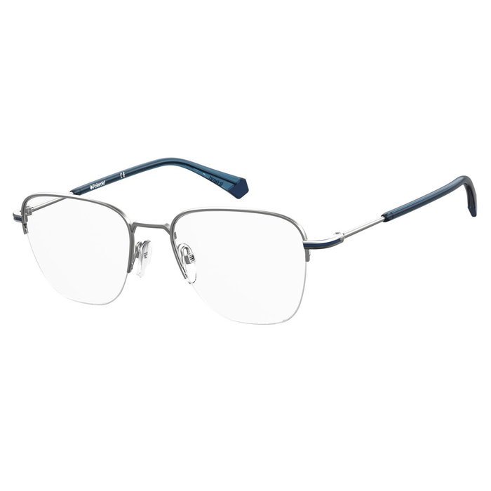 Monture de Lunettes Homme Polaroid PLDD386GR81 Gris Ø 53 mm Monture de Lunettes Homme Polaroid PLDD386GR81 Gris Ø 53 mm