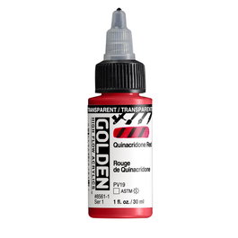 Golden High Flow Rouge Quinacridone Transparente 30 ml