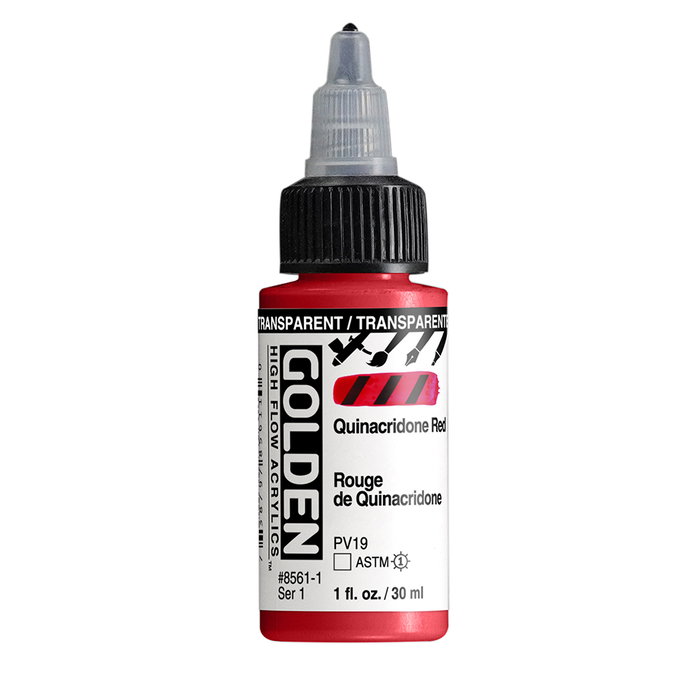 Golden High Flow Rouge Quinacridone Transparente 30 ml Golden High Flow Rouge Quinacridone Transparente 30 ml