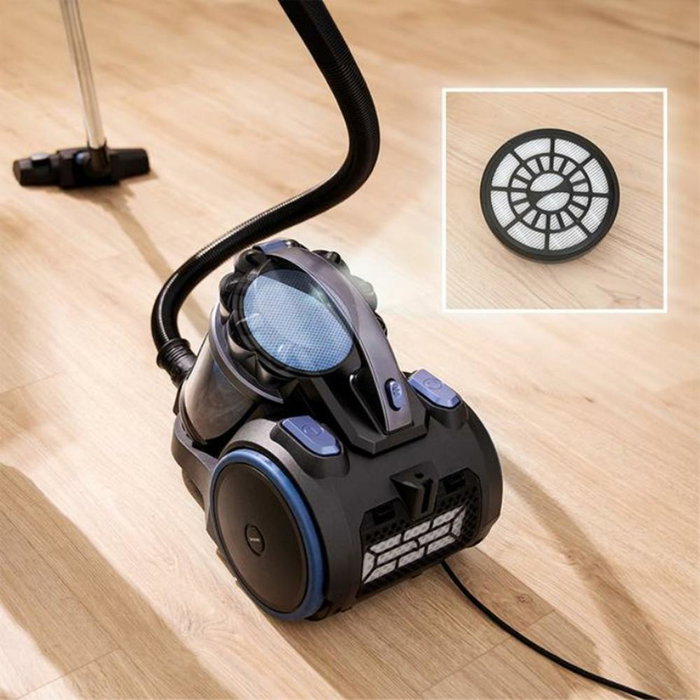 Cecotec Aspirateur Traîneau Conga Rockstar Multicyclonic Sans Sac 800W - 4L - Filtre Air - Accessoire Animaux