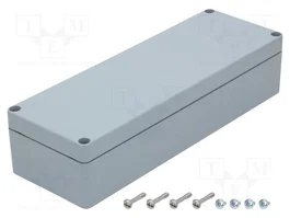 FIBOX Boîtier universel ALN en aluminium gris 125x362x81mm