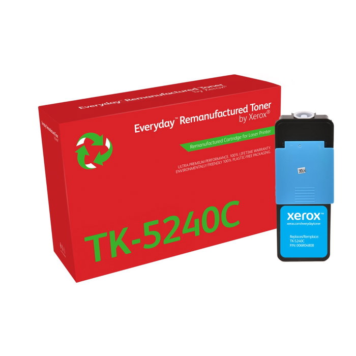 Xerox Everyday Toner Cyan remanufacturé compatible avec Kyocera TK-5240C Xerox Everyday Toner Cyan remanufacturé compatible avec Kyocera TK-5240C
