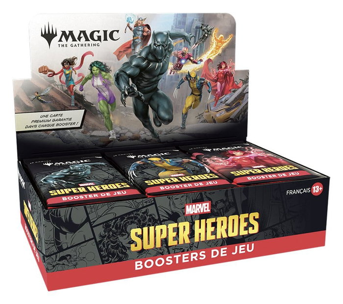 Wizards of the Coast Magic the Gathering Marvel Super Heroes Présentoir de 30 Boosters de Jeu (Français) inevitable Wizards of the Coast Magic the Gathering Marvel Super Heroes Présentoir de 30 Boosters de Jeu (Français) inevitable