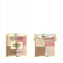 Eveline Cosmetics Palette de contouring Wonder Match, 4 nuances, teinte 02, 10.8 g