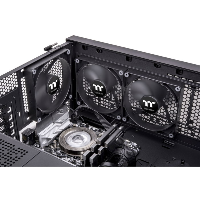 Thermaltake CT140 Pack de 2 ventilateurs de refroidissement PC 140 mm noir