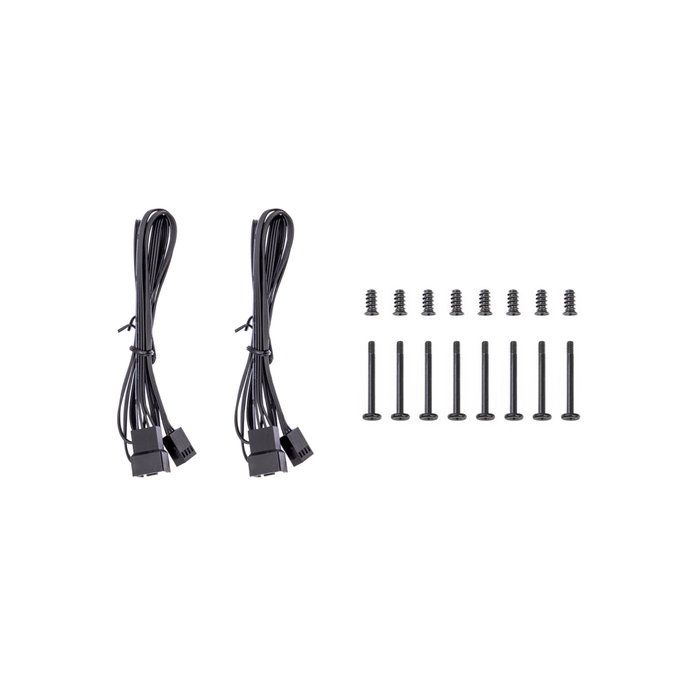 Thermaltake CT140 Pack de 2 ventilateurs de refroidissement PC 140 mm noir