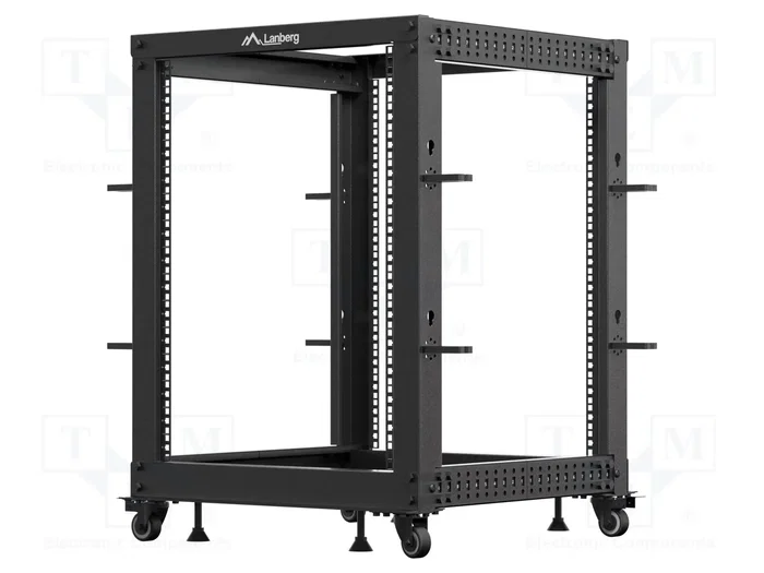 Lanberg Armoire rack ouverte 15U 19 pouces 600x600 mm noir Lanberg Armoire rack ouverte 15U 19 pouces 600x600 mm noir