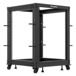 Lanberg Rack Ouvert 19 Pouces 15U pour Serveurs et Équipements Réseau, 600 kg, Noir