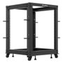 Lanberg Rack Ouvert 19 Pouces 15U pour Serveurs et Équipements Réseau, 600 kg, Noir