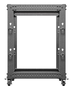 Lanberg Rack Ouvert 19 Pouces 15U pour Serveurs et Équipements Réseau, 600 kg, Noir
