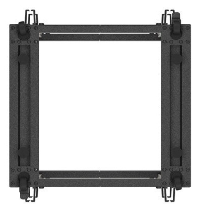 Lanberg Rack Ouvert 19 Pouces 15U pour Serveurs et Équipements Réseau, 600 kg, Noir