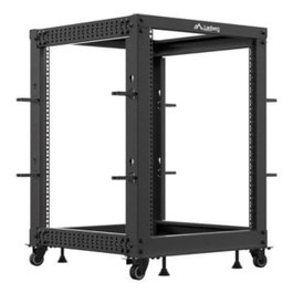 Lanberg Armoire rack réseau ouverte 19 pouces 15U Noir
