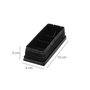 WOLFPACK LINEA PROFESIONAL Embouts de protection rectangulaires en plastique noir, 25 unités