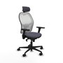 Piqueras y Crespo 3D036N2 Chaise de Bureau avec Appui-tête Gris foncé