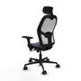 Piqueras y Crespo 3D036N2 Chaise de Bureau avec Appui-tête Gris foncé
