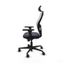 Piqueras y Crespo 3D036N2 Chaise de Bureau avec Appui-tête Gris foncé