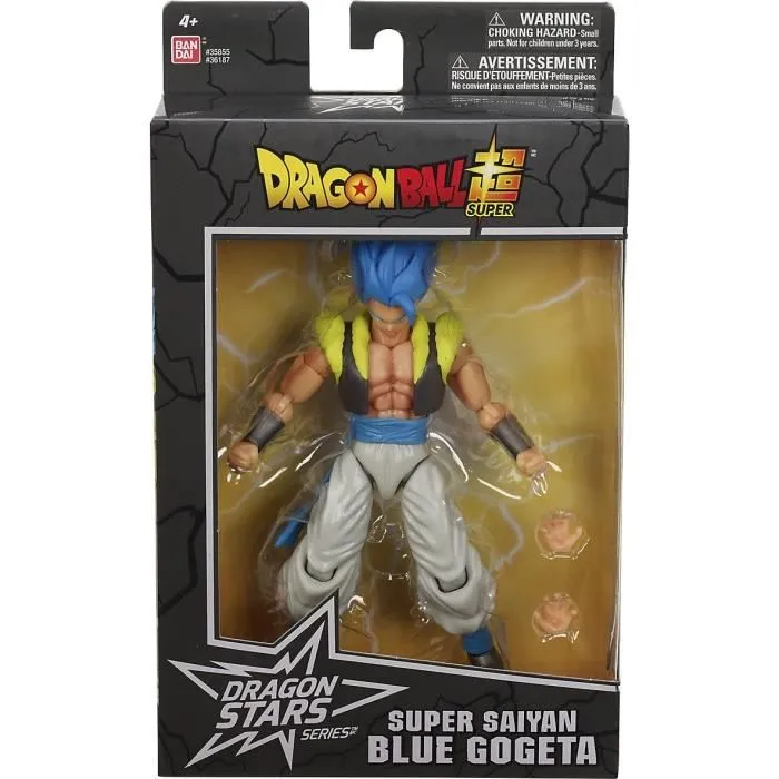Bandai Figurine Dragon Ball - Gogeta Super Saiyan Blue - Série 11 - 17 cm articulée
