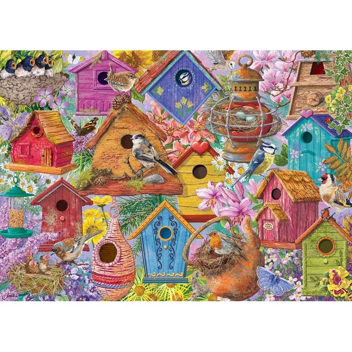 Jumbo Puzzle Falcon - Bird Nest Village - 1000 pièces
