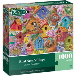 Jumbo Puzzle Falcon - Bird Nest Village - 1000 pièces