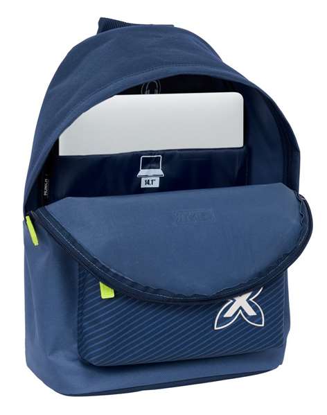 Safta Sac à dos pour ordinateur portable 14,1" Munich Blue Indigo, dimensions 31x41x16 cm