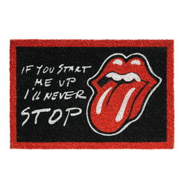 ERIK Paillasson d'entrée en tissu avec motif The Rolling Stones - 405 x 625 x 20 mm
