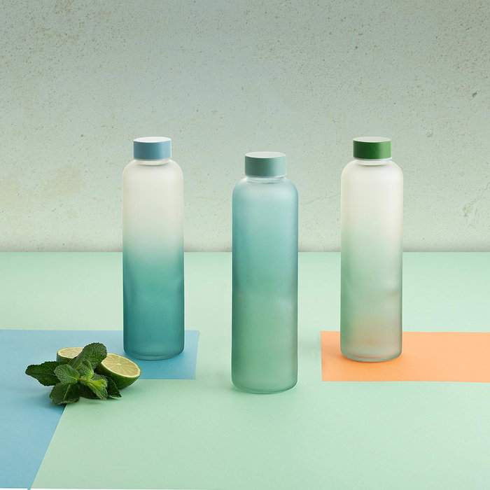 Quid Bouteille Quidate en Verre Beige 0,6 L avec Bouchon Antifuites