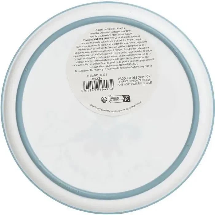 Thermobaby - Coffret repas 3 pièces Disney Baby Minnie - Bol, assiette et gobelet passant au micro-ondes - Pour bébé dès 10 mois