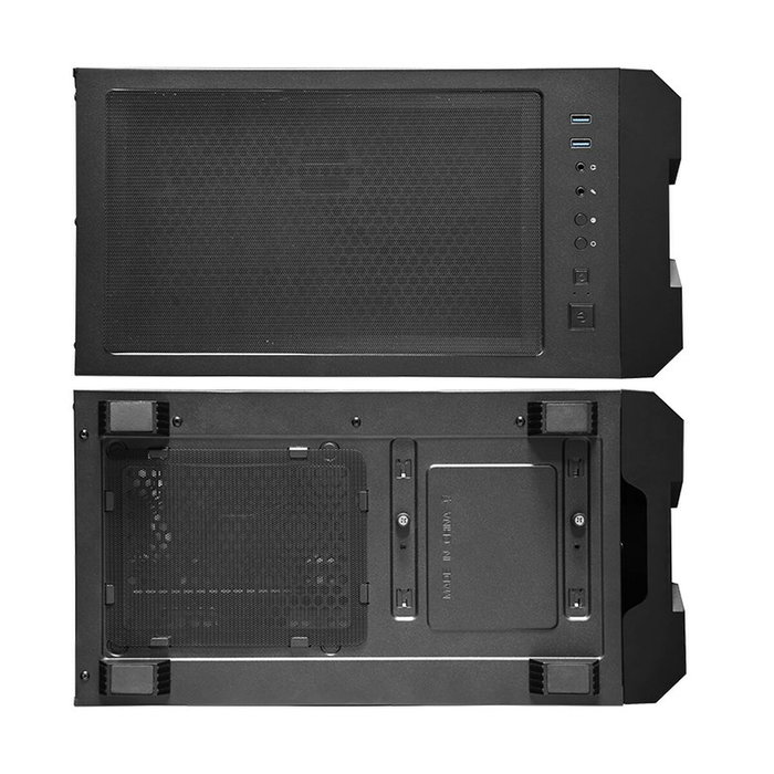 Chieftec GS-01B-OP Boîtier ATX/mATX semi-tour Blanc Noir