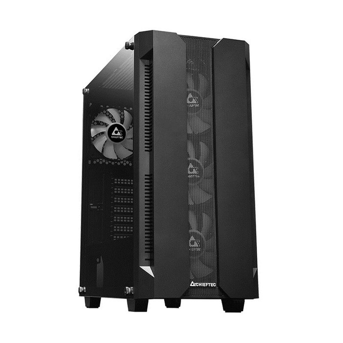 Chieftec GS-01B-OP Boîtier ATX/mATX semi-tour Blanc Noir