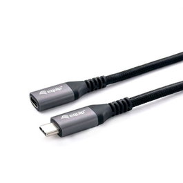 Equip 128371 Câble Extension USB C Mâle vers Femelle USB 3.2 Gen 2 100W 4K@60Hz Aluminium