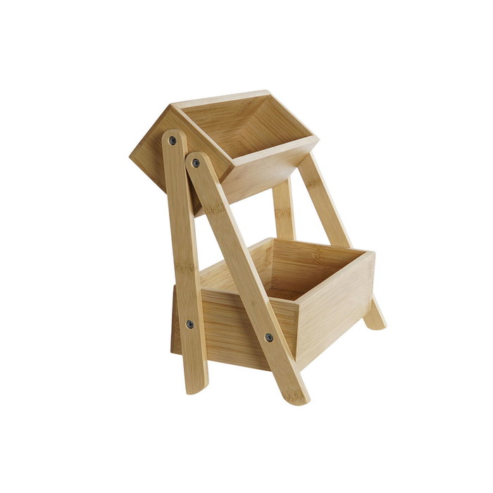 DKD Home Decor Étagère en Bois de Bambou 27 x 12 x 25 cm