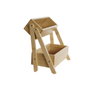 DKD Home Decor Étagère en Bois de Bambou 27 x 12 x 25 cm