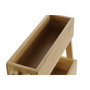 DKD Home Decor Étagère en Bois de Bambou 27 x 12 x 25 cm
