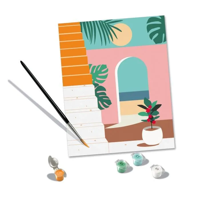 Ravensburger 25524 Peinture par Numéros pour Adultes CreArt 'Vacation Mode' - 24x30 cm, à partir de 12 ans