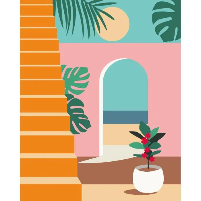 Ravensburger 25524 Peinture par Numéros pour Adultes CreArt 'Vacation Mode' - 24x30 cm, à partir de 12 ans