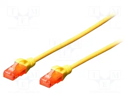 DIGITUS Cordon de raccordement Cat 5e U/UTP RJ45 30m jaune