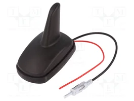 4CARMEDIA Antenne Automobile Shark AM/FM Noir Mat