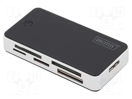 DIGITUS Lecteur de cartes mémoire USB 3.0 5Gbps argent et noir