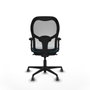 Piqueras y Crespo Chaise de Bureau 2D036G0 Blanc Vert pétrole