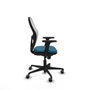 Piqueras y Crespo Chaise de Bureau 2D036G0 Blanc Vert pétrole