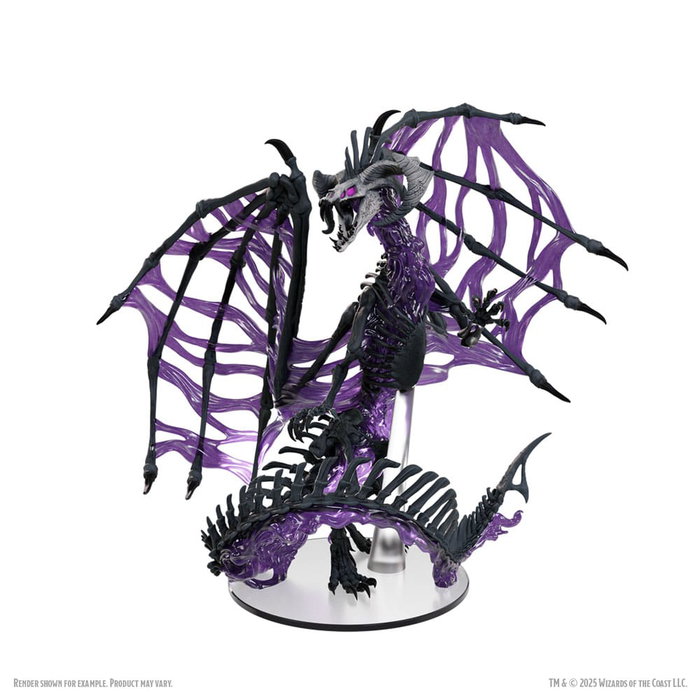D&D Icons of the Realms miniature prépeinte "Boxed Miniature" Black Dracolich 30 cm D&D Icons of the Realms miniature prépeinte "Boxed Miniature" Black Dracolich 30 cm